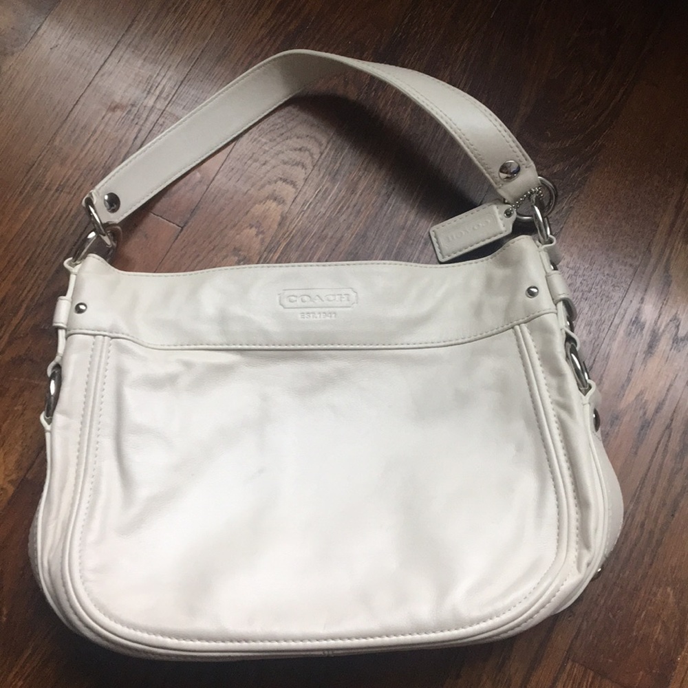 Coach leather white/cream bag